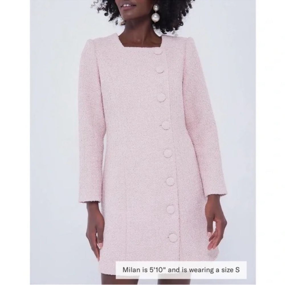 Elegant PinkTweed/ Dress